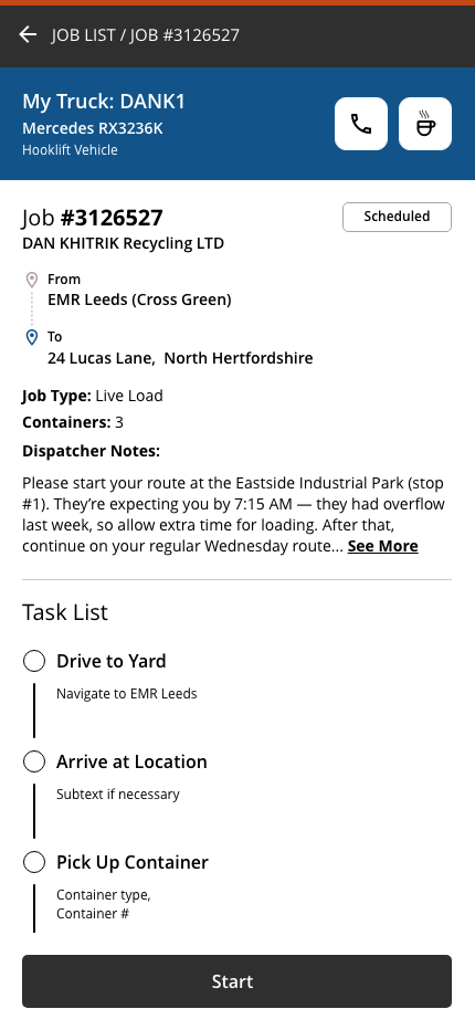 EMR Transport Driver App Samples:  Mobile - Photo 2