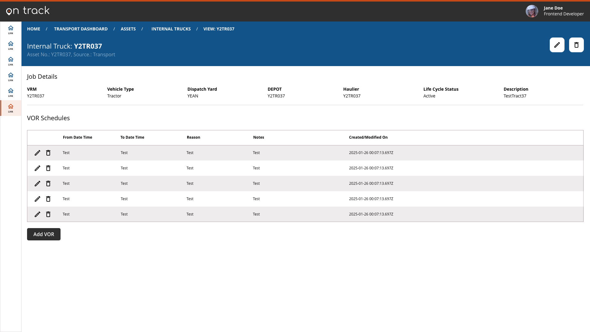 EMR Transport Driver App Samples: Desktop 1