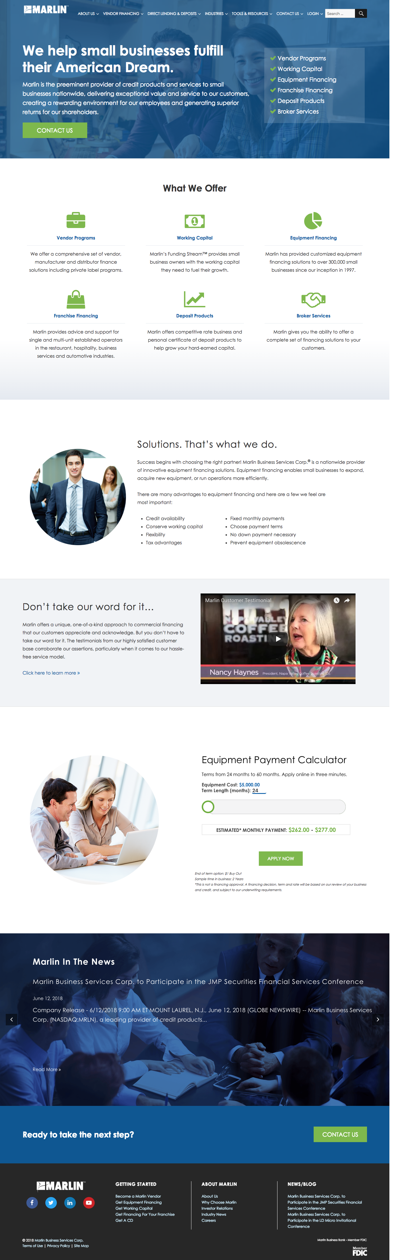 Marlin Redesigned Website